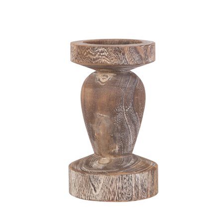 ELK SIGNATURE Timberline Pillar Holder Medium ashwood 526015